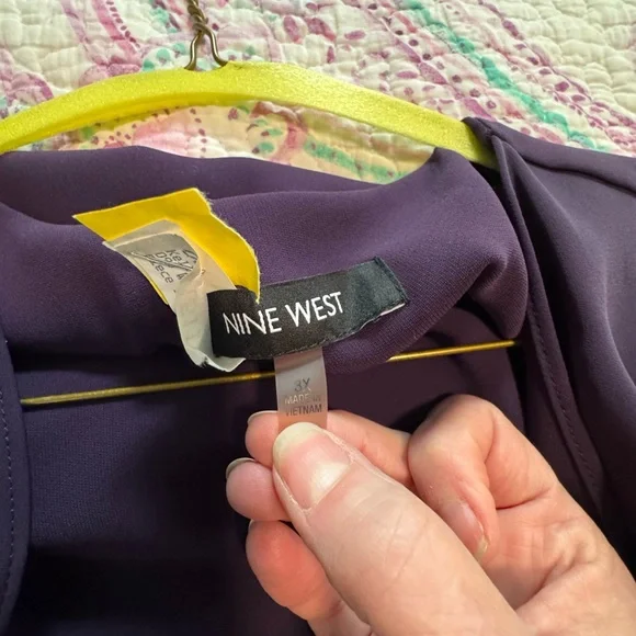 Chic Long Purple Blazer 3x - Picture 9 of 13